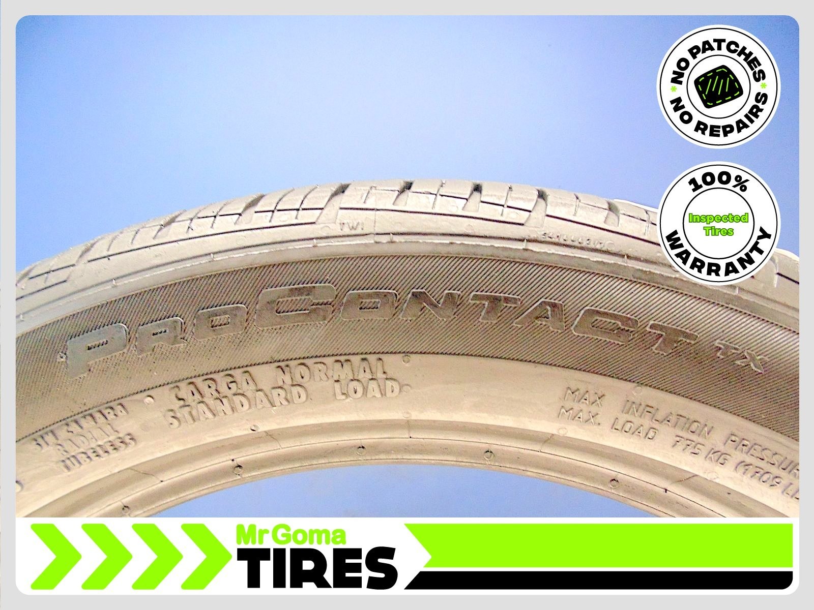 1 CONTINENTAL PROCONTACT TX 235/50R19 USED TIRE 7.3/32 TREAD NO PATCH 2355019