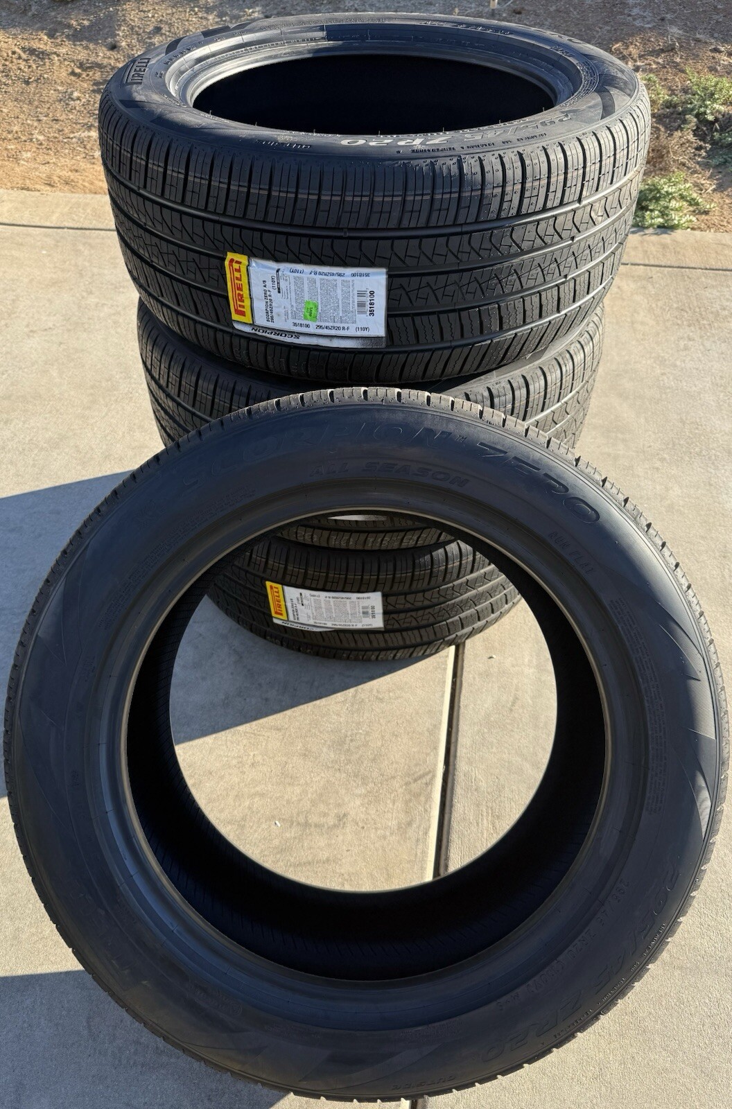 FOUR NEW 295/45ZR20 Pirelli Scorpion Zero All Season Run Flat RFT SRT Trackhawk