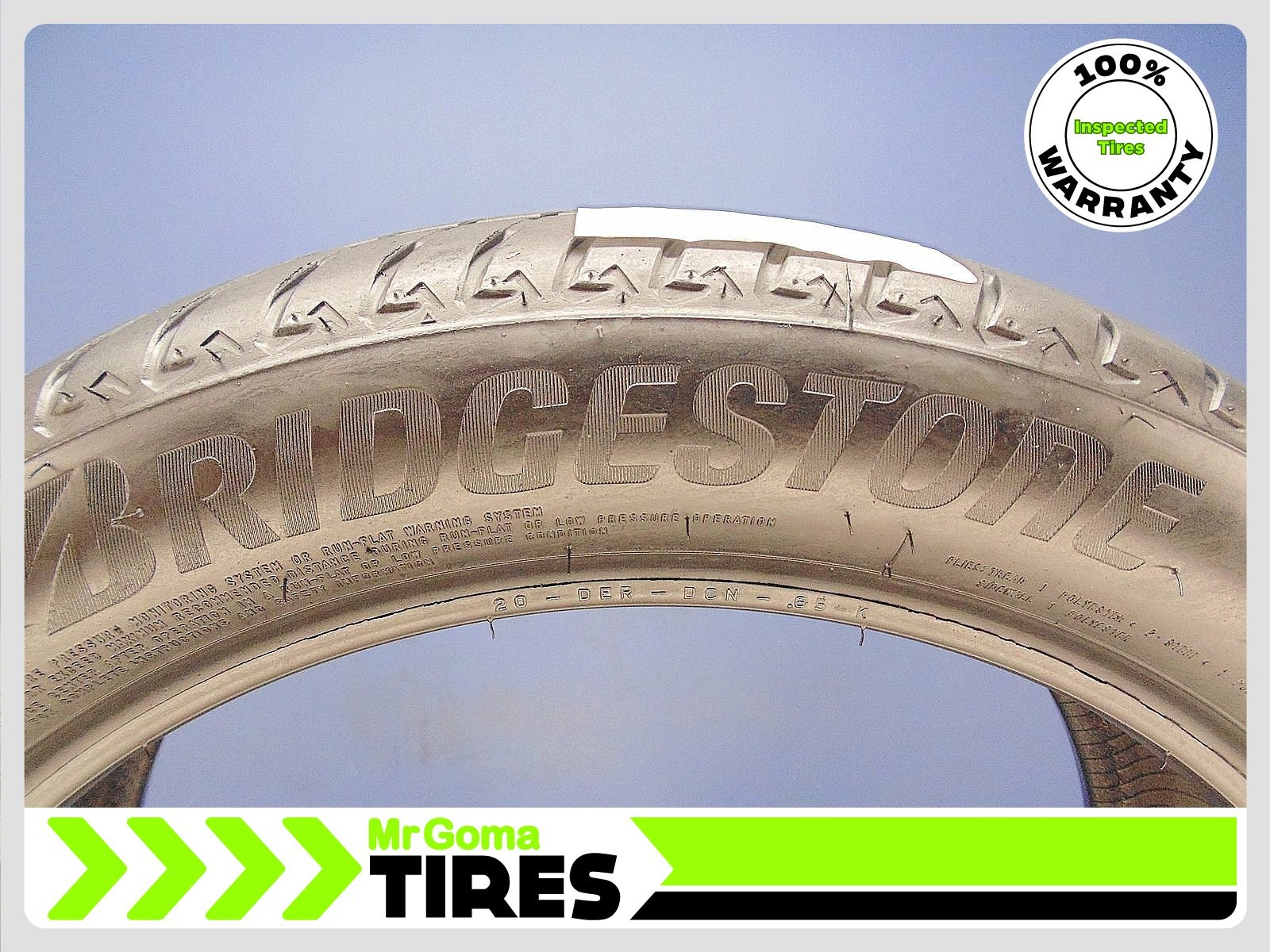 1 BRIDGESTONE ALENZA 001 RSC RFT 245/45R20 USED TIRE 7.5/32 TREAD BMW RUN FLAT