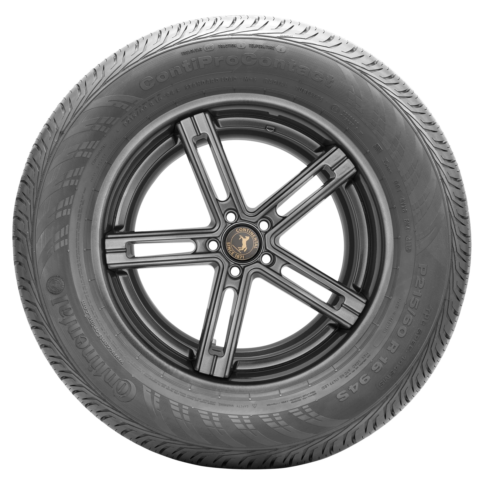 1 New Continental Contiprocontact – 155/60r15 Tires 1556015 155 60 15