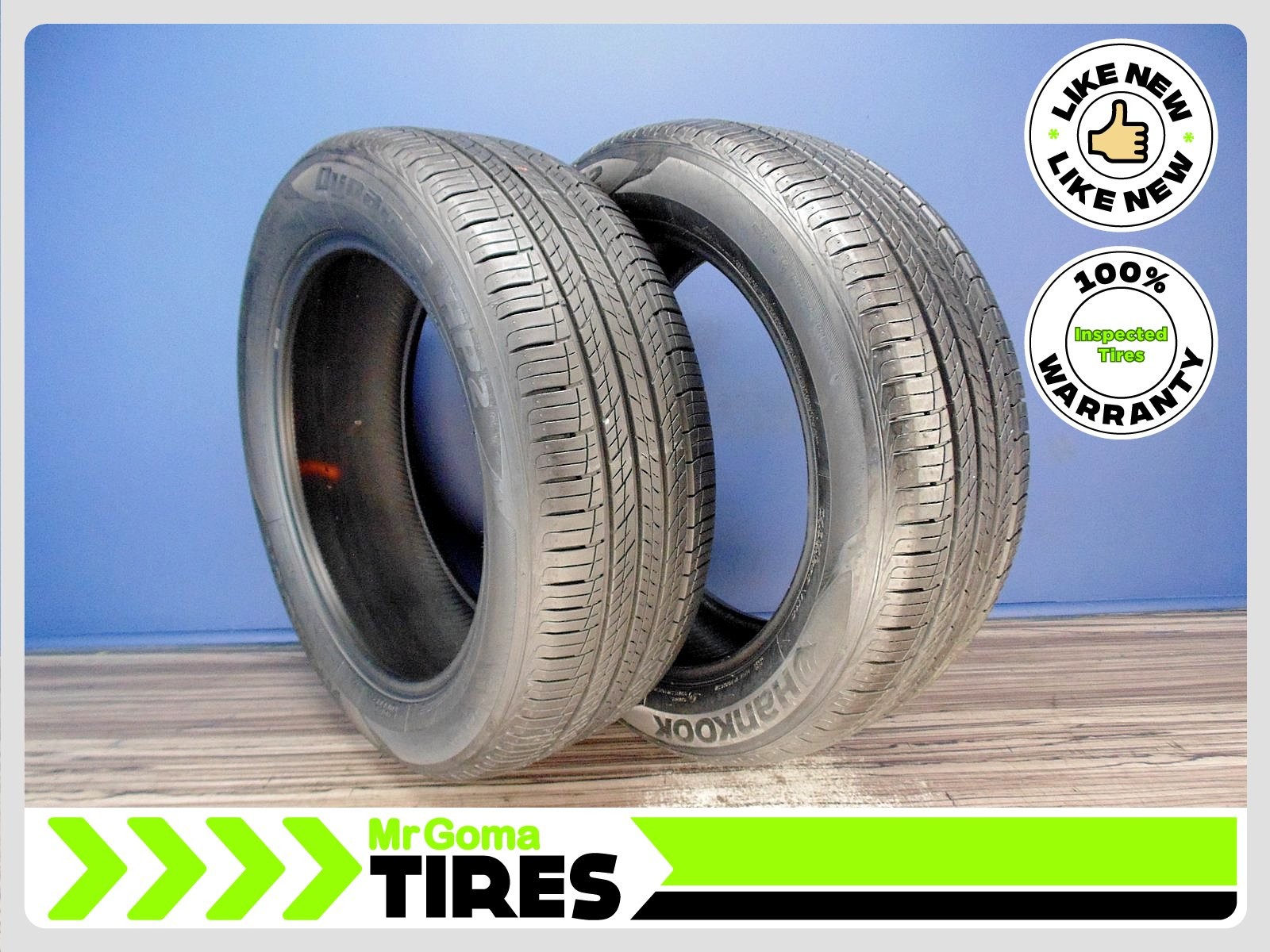 2 HANKOOK DYNAPRO HP2 KONTROL 235/55R19 USED TIRES 8.8/32 TREAD 101V 2355519