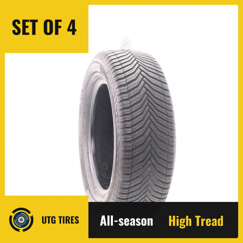 Set of (4) Used 225/65R17 Michelin CrossClimate 2 102H – 8.5-9.5/32