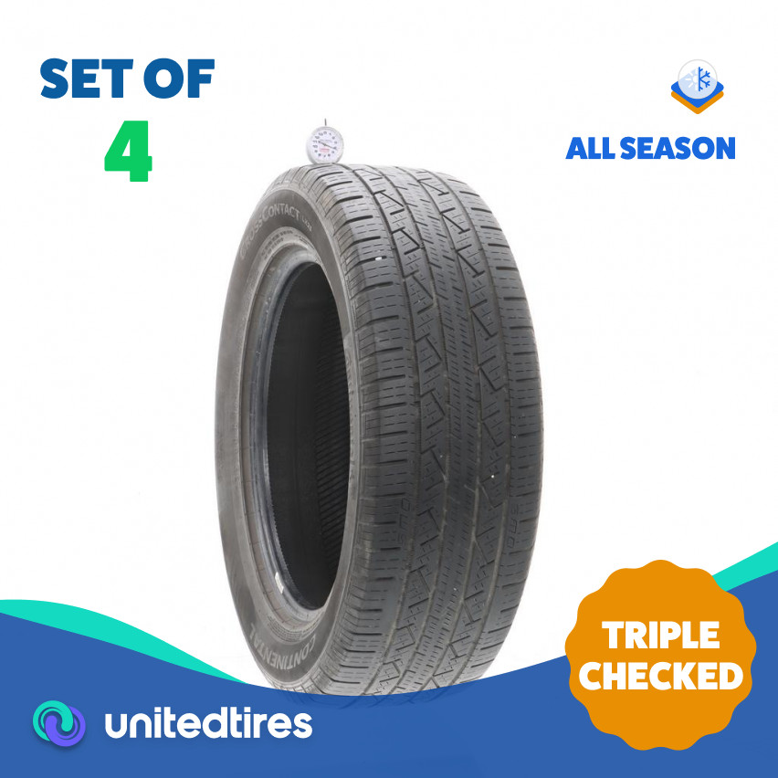 Set of (4) Used 235/60R18 Continental CrossContact LX25 107V – 4-4.5/32