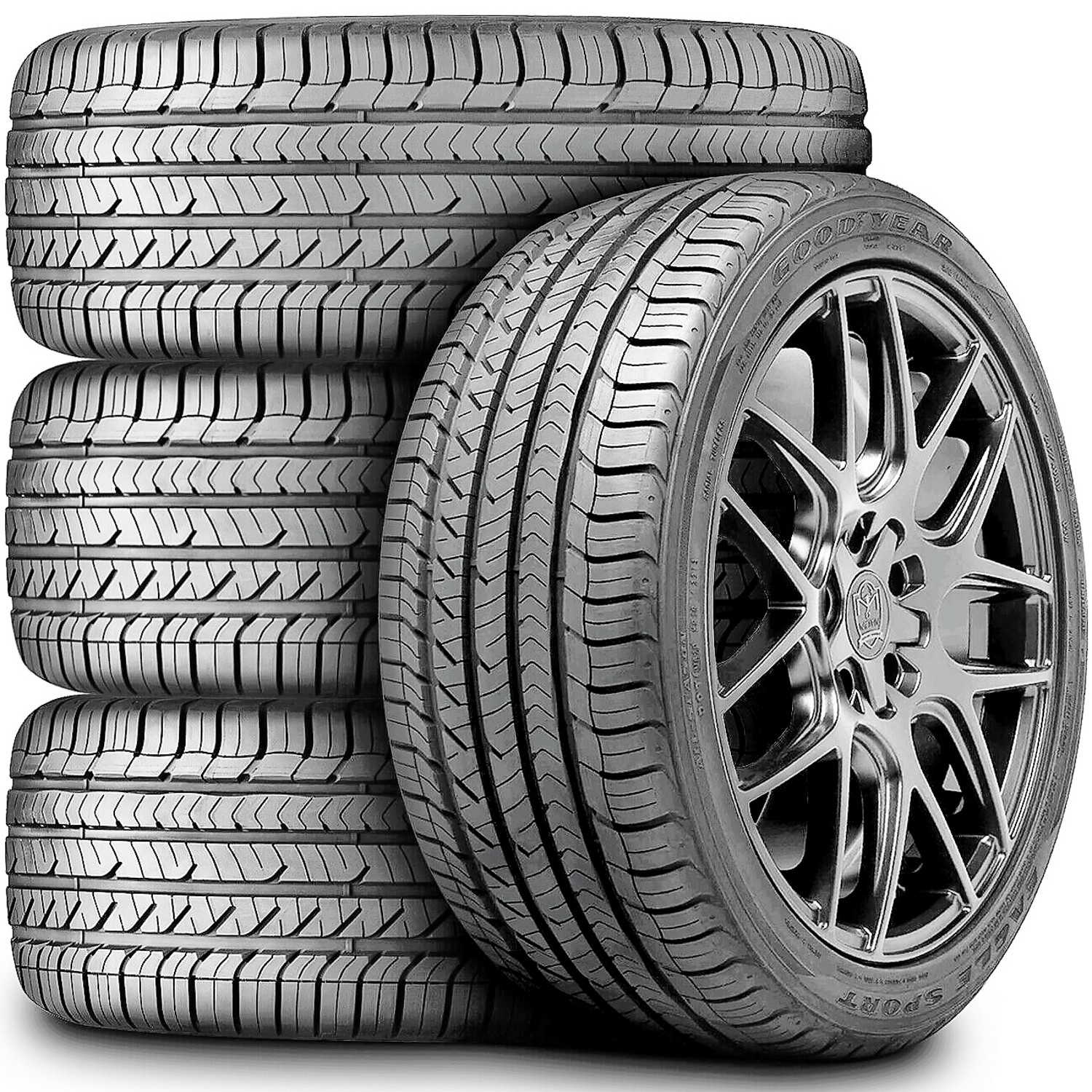 2 Tires Goodyear Eagle Sport All-Season 255/50R20 109H XL (AO) A/S Performance