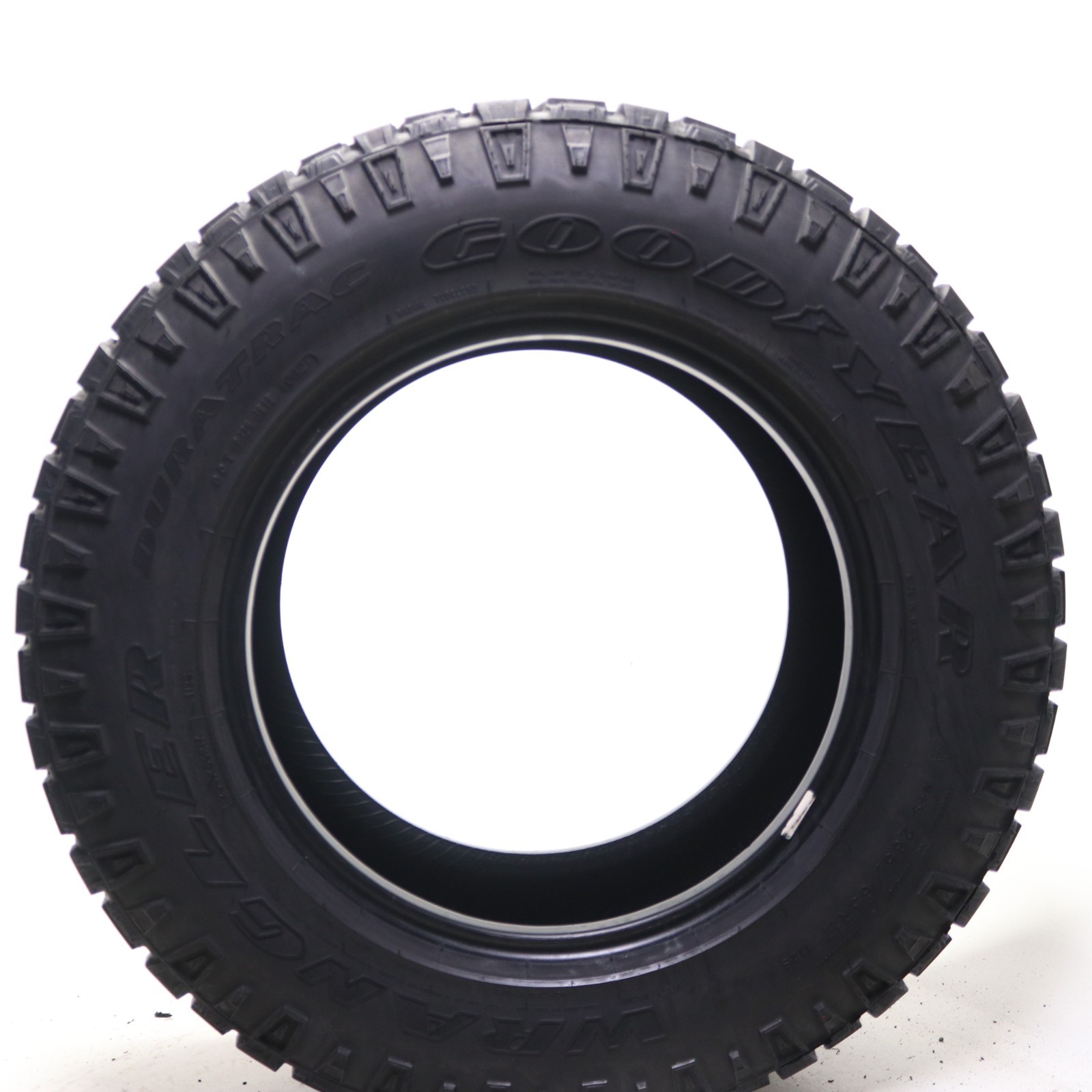 Set of 2 Used 265/65R17 Goodyear Wrangler Duratrac – 112S 9.5-10.5/32 No Repairs