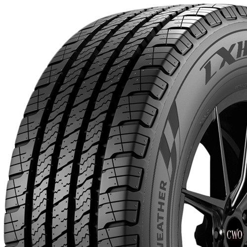 (QTY 2) 235/65R18 Lexani LXHT-206 104T SL Black Wall Tires
