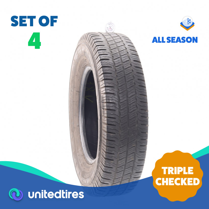 Set of (4) Used LT 235/80R17 Michelin Agilis CrossClimate 120/117R – 5-6.5/32