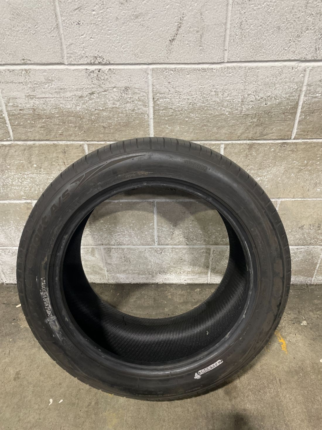 1x P265/45R18 Toyo Proxes Sport A/S 7/32 101 Y Used Tire 2654518