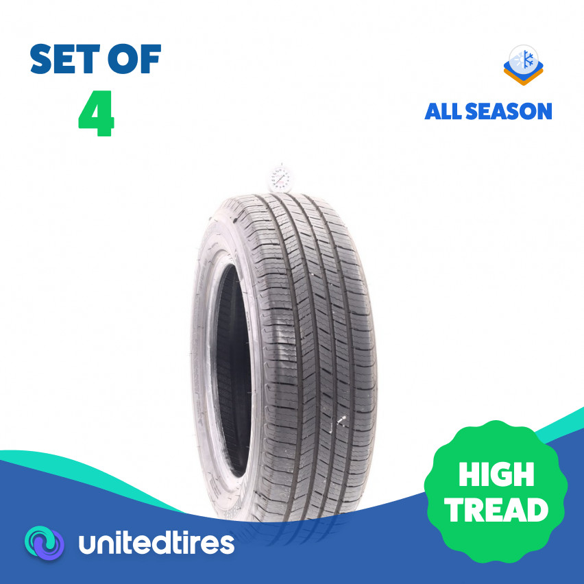 Set of (4) Used 195/65R15 Michelin Defender T+H 91H – 8.5/32