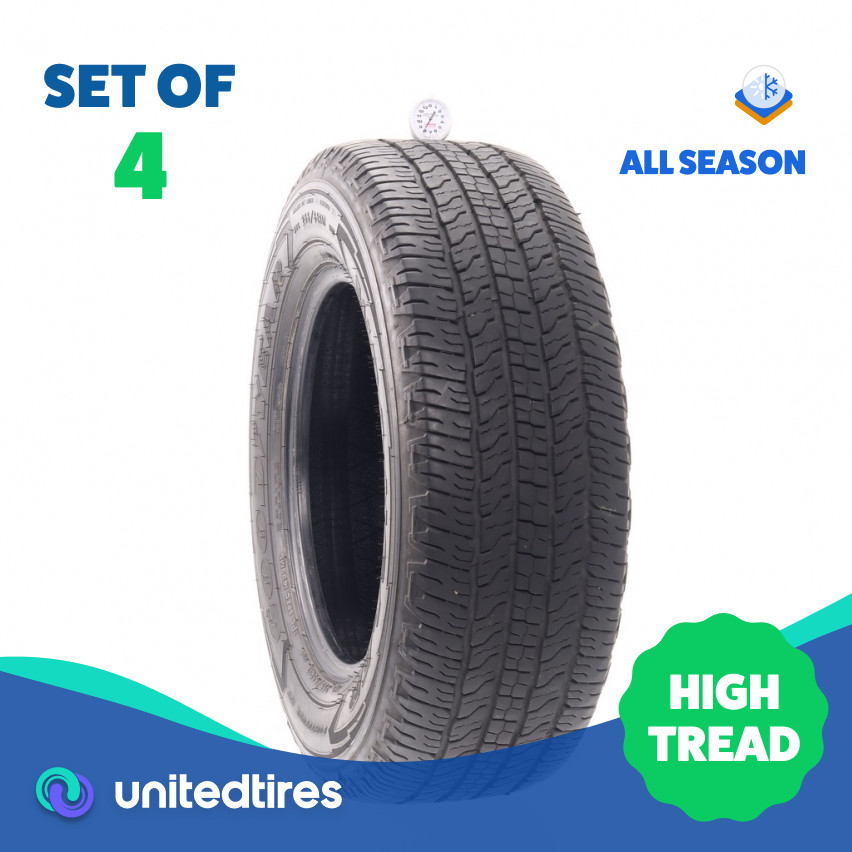 Set of (4) Used 255/65R17 Goodyear Wrangler Fortitude HT 110T – 8-10/32