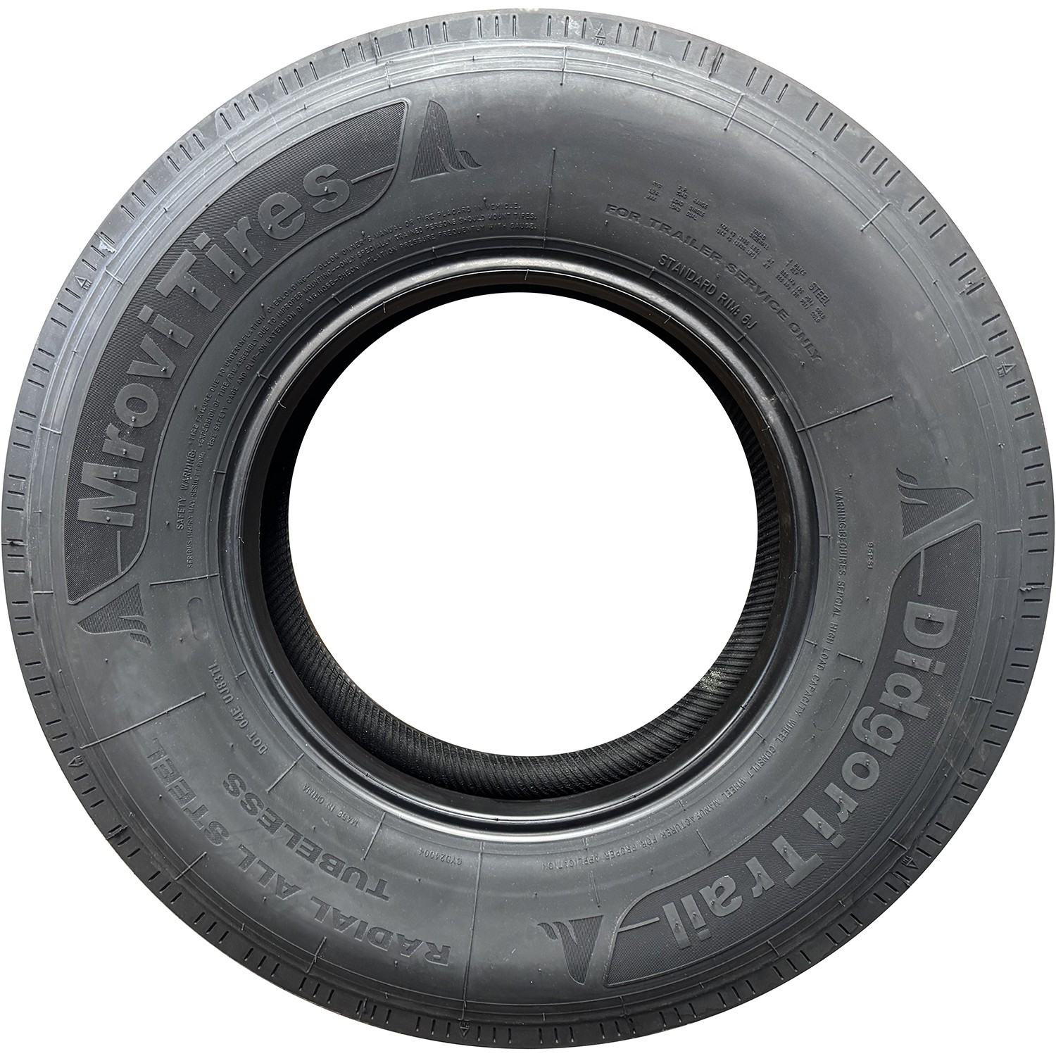 Tire Mrovi Tires DidgoriTrail All Steel ST 235/80R16 Load H 16 Ply Trailer