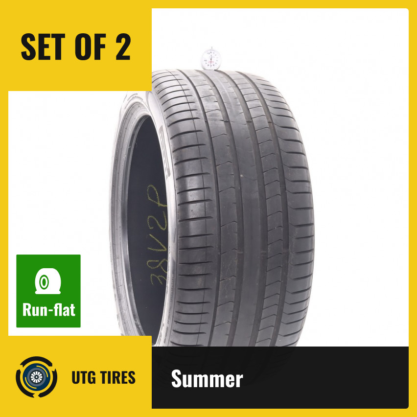 Set of (2) Used 315/35R21 Pirelli P Zero PZ4 Run Flat 111Y – 7/32