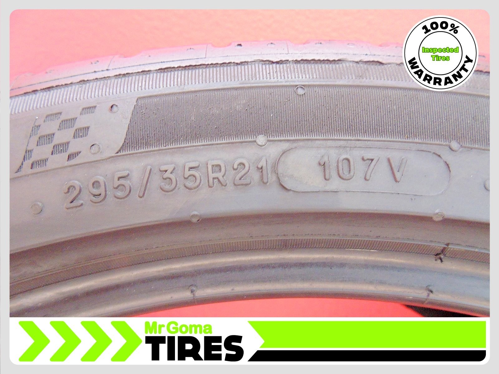 1 MICHELIN PILOT SPORT ALL SEASON 4 MO1 295/35R21 USED TIRE 8.0/32 TREAD 2953521
