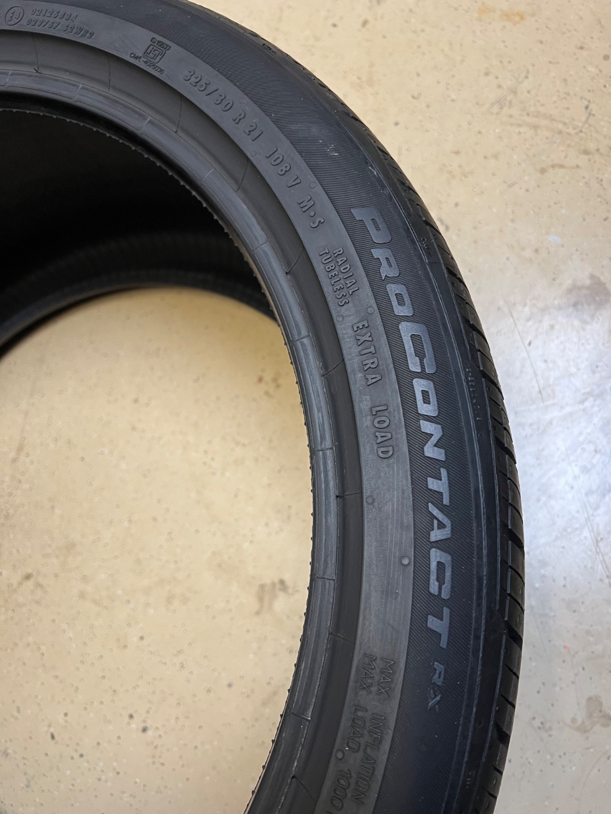 1 – TAKEOFF 325/30R21 XL (108V) Continental ProContact RX (ND0) Porsche – 1113