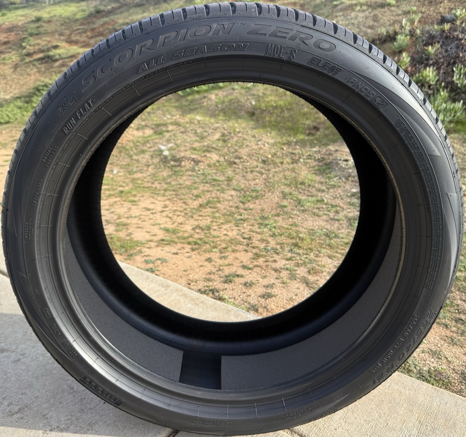 TWO NEW 265/40R21 Pirelli Scorpion Zero A/S MOE-S Run Flat RFT ELECT PNCS Tires