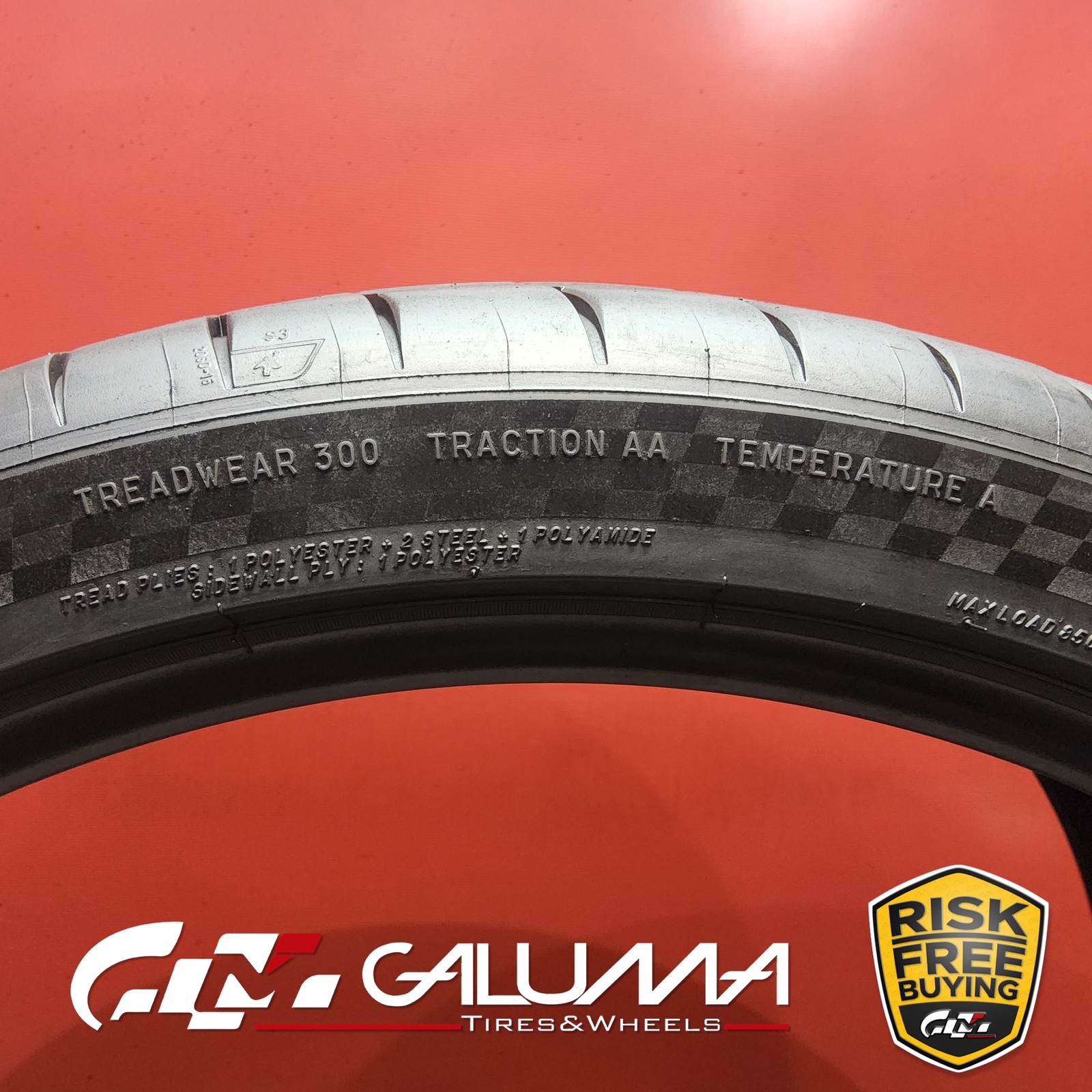 1 Tire Michelin Pilot Sport 4S XL 295/30ZR21 295/30/21 2953021 No Repairs #95617