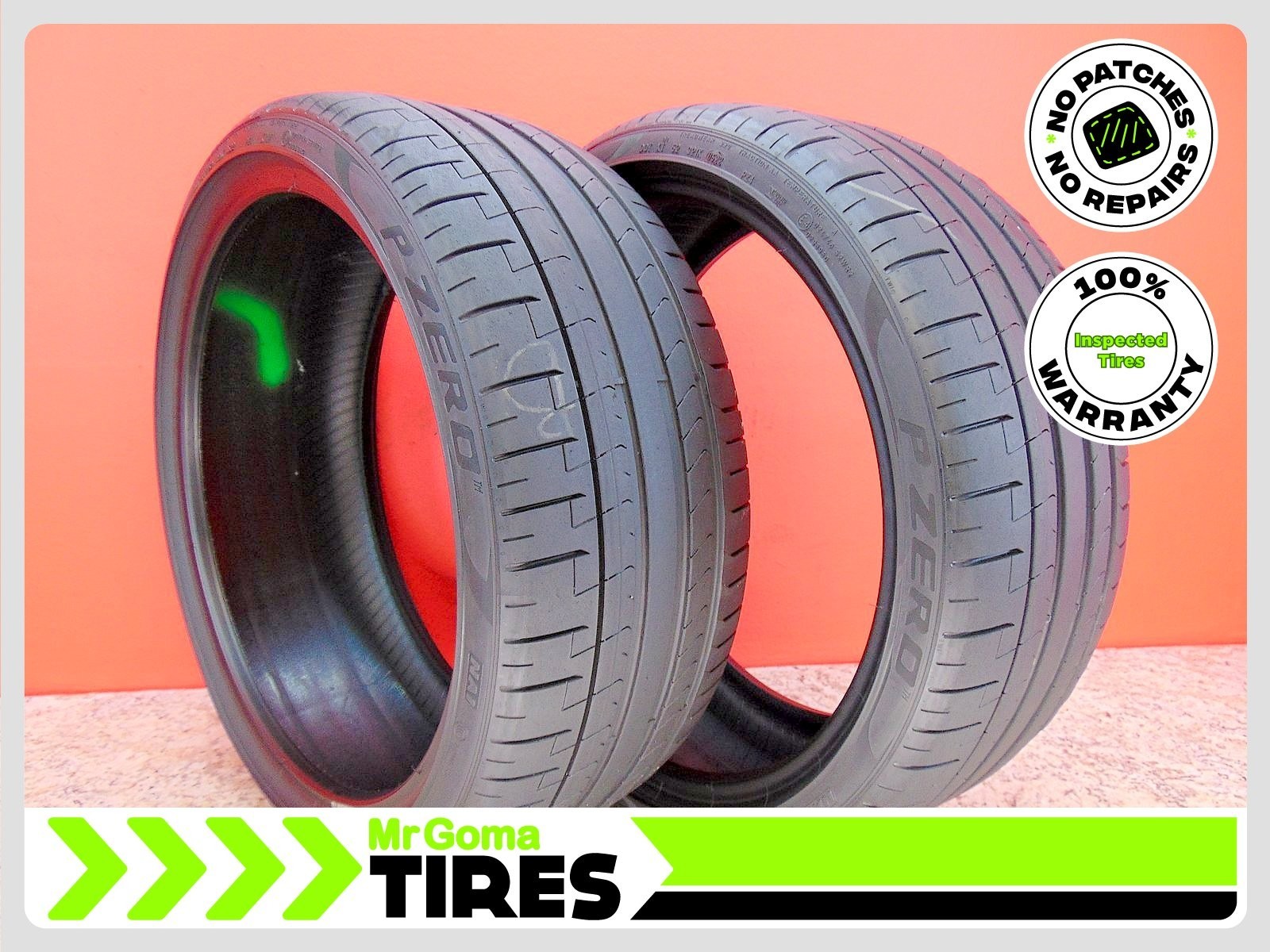 2 PIRELLI P ZERO TM PZ4 NA1 XL 245/35ZR20 USED TIRES 7.3/32 TREAD 91Y 2453520