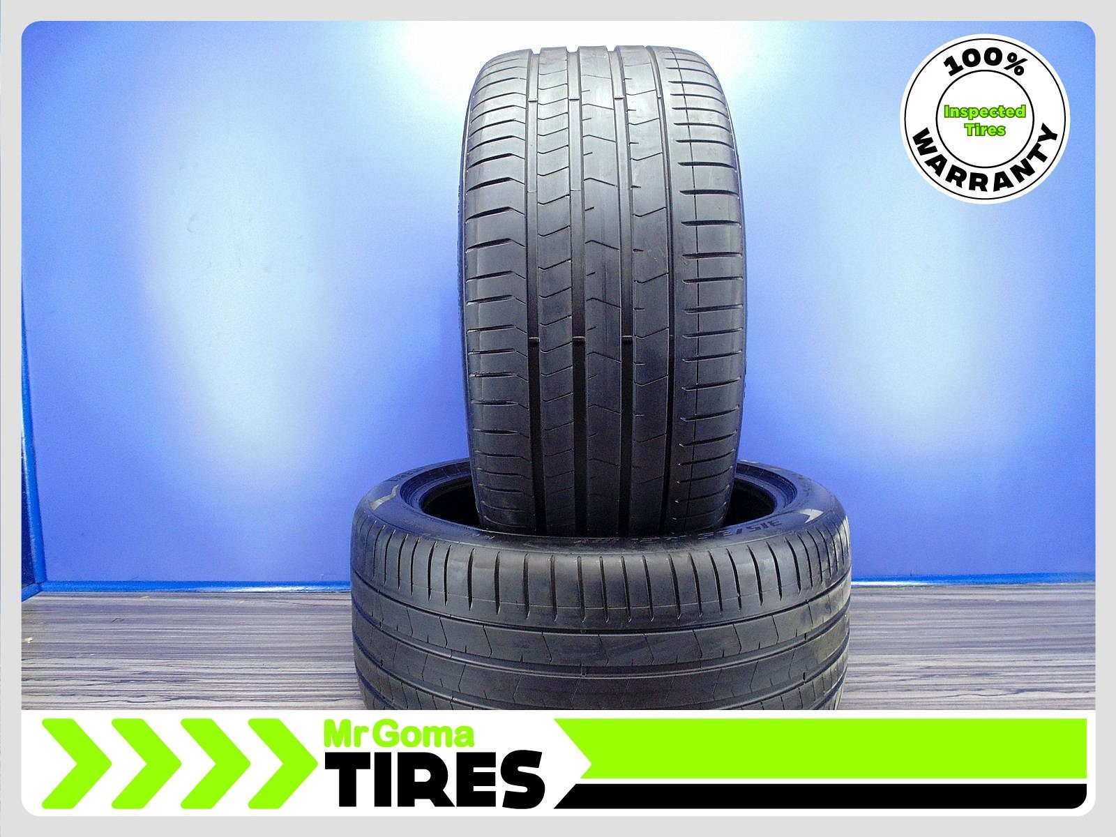 2 PIRELLI P ZERO PZ4 RSC RFT XL 315/35R21 USED TIRES 81% LIFE FOR BMWX5 Run flat