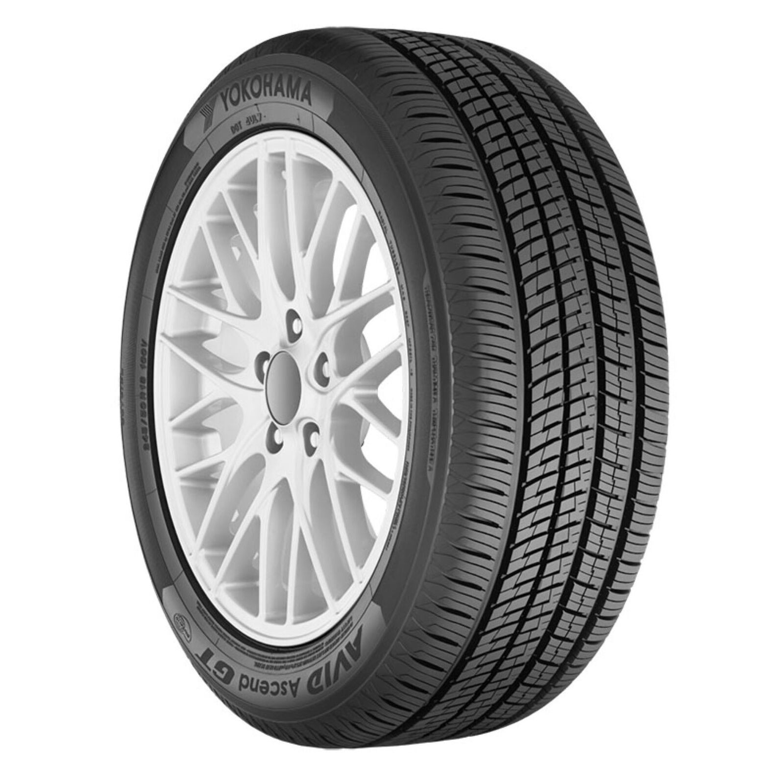 1 NEW 255/45R19 Yokohama AVID Ascend GT 100V (DOT:1625) Tire 255 45 R19