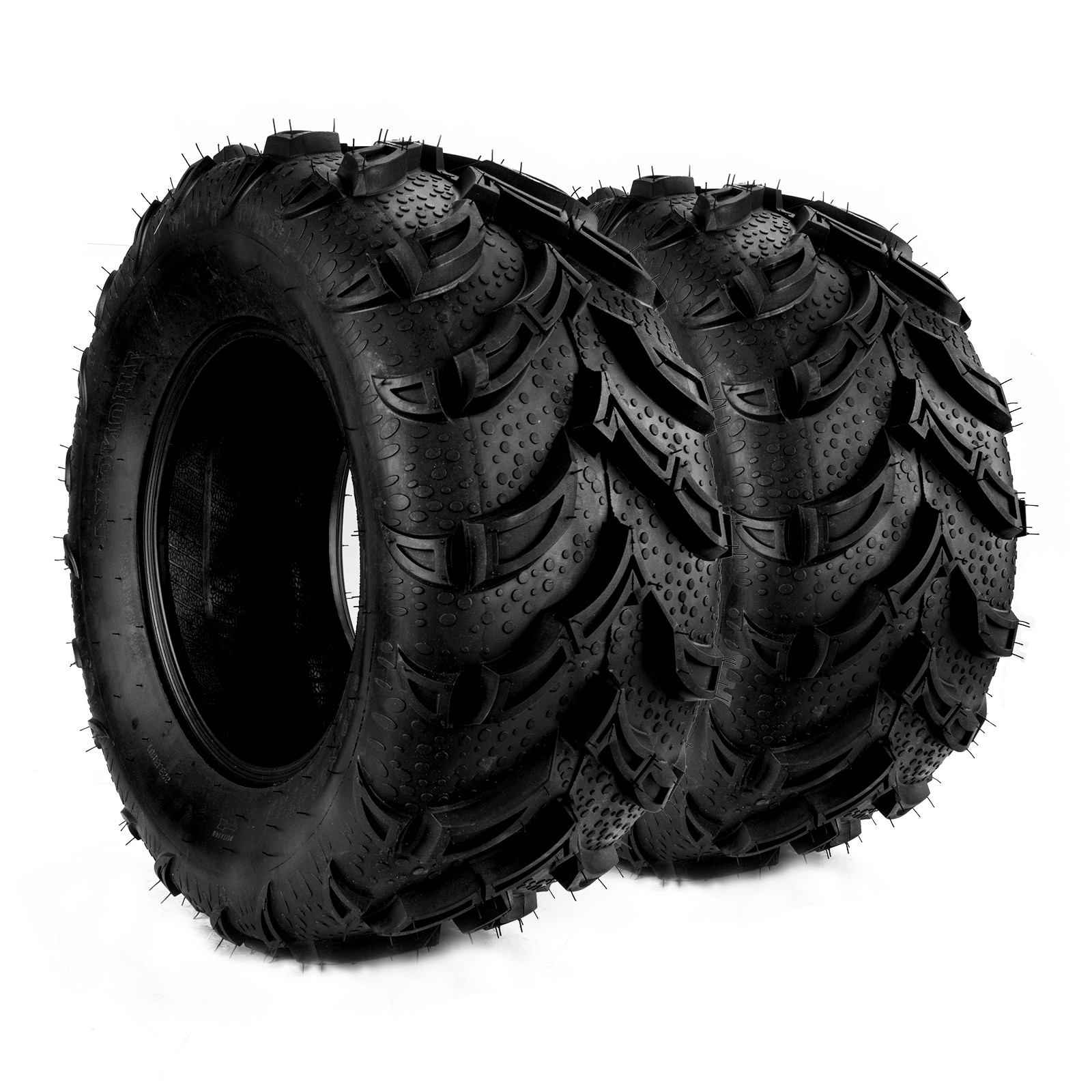 25×10-12 ATV Tires 25x10x12 25 10 12 6Ply Heavy Duty ATV UTV All Terrain 2Pc
