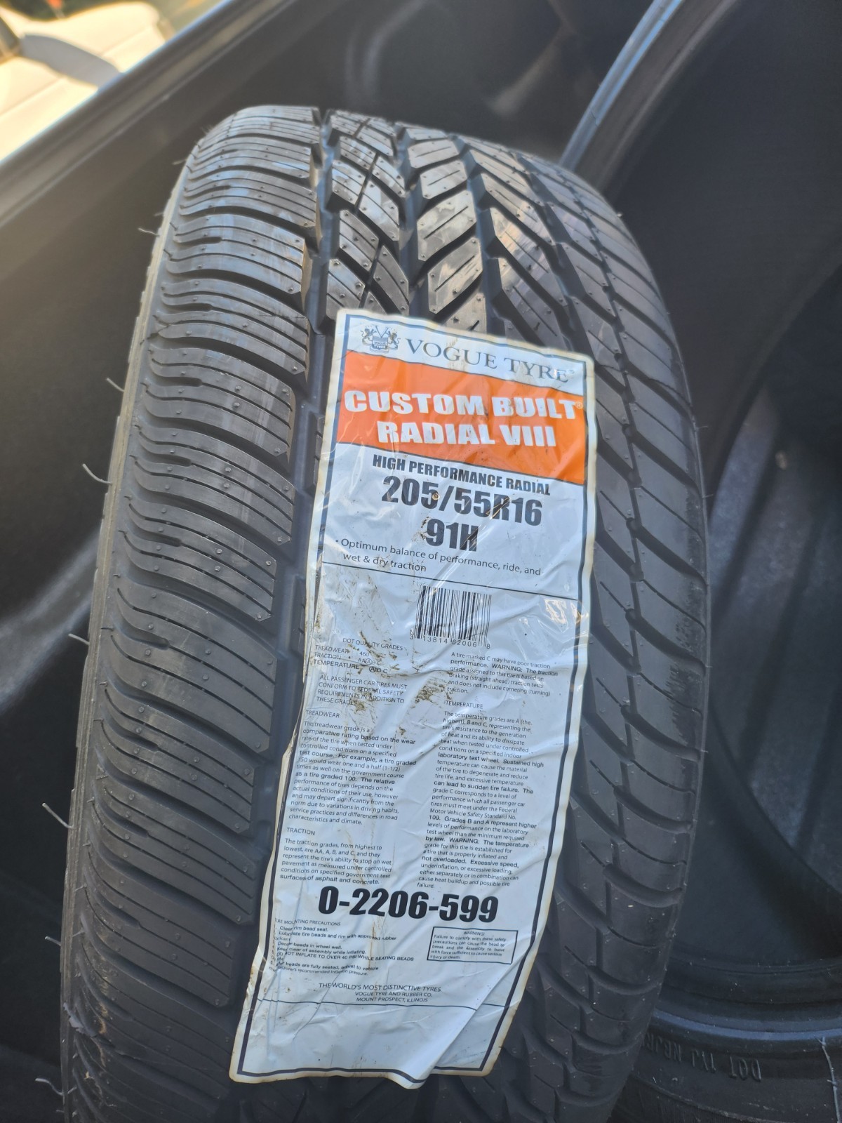 Vogue Custom Built Radial VIII 235/55R17 Tire