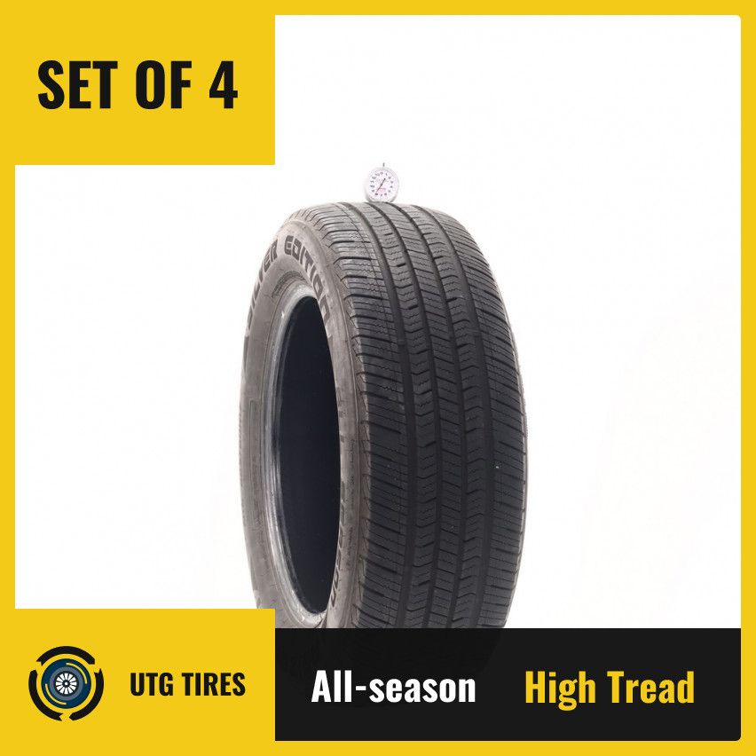 Set of (4) Used 225/60R17 Arizonian Silver Edition 99H – 8-10/32