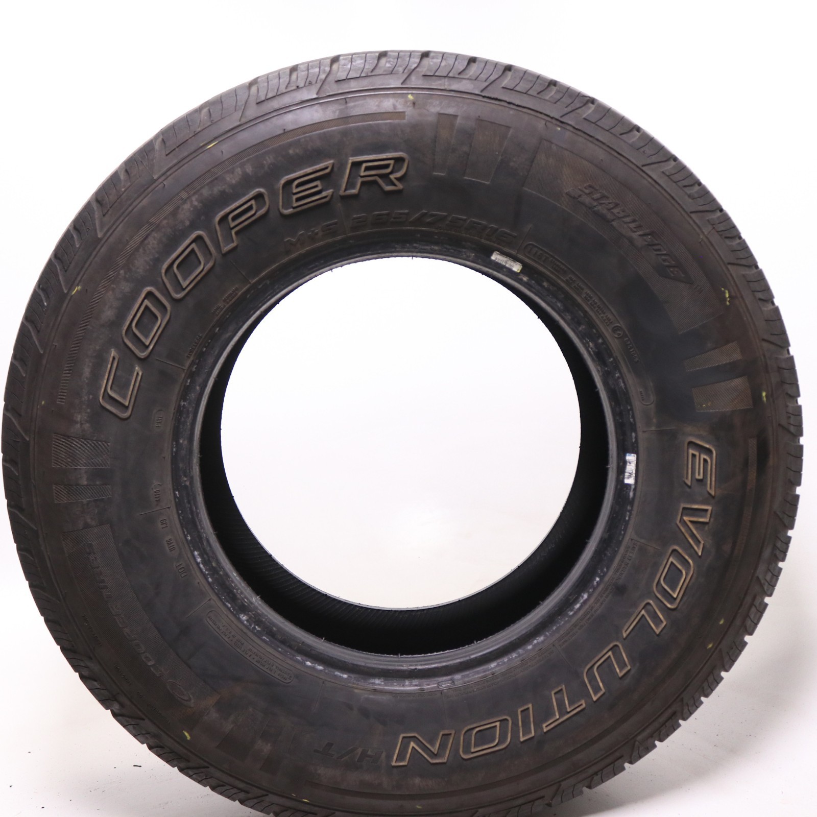 Set of 2 Used 265/75R16 Cooper Evolution H/T – 116T – 8.5-9.5/32 No Repairs