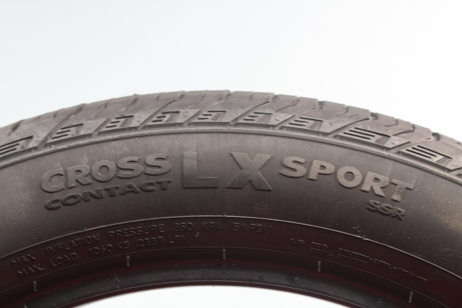 1 Used Continental CrossContact LX Sport SSR ★ RSC 275/45R20 275/45/20 2754520