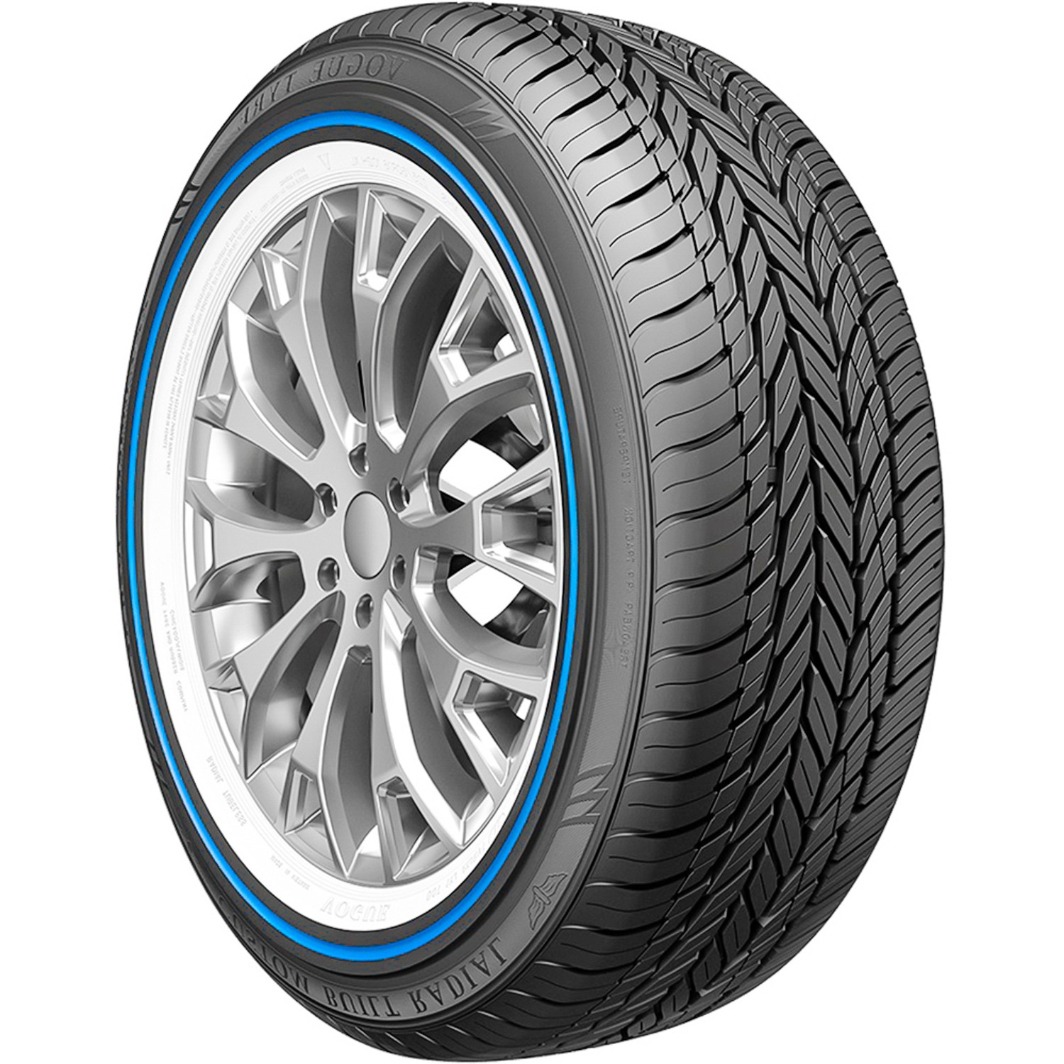 Tire Vogue Tyre Custom Built Radial VIII Blue Stripe 245/40R20 99V XL AS A/S