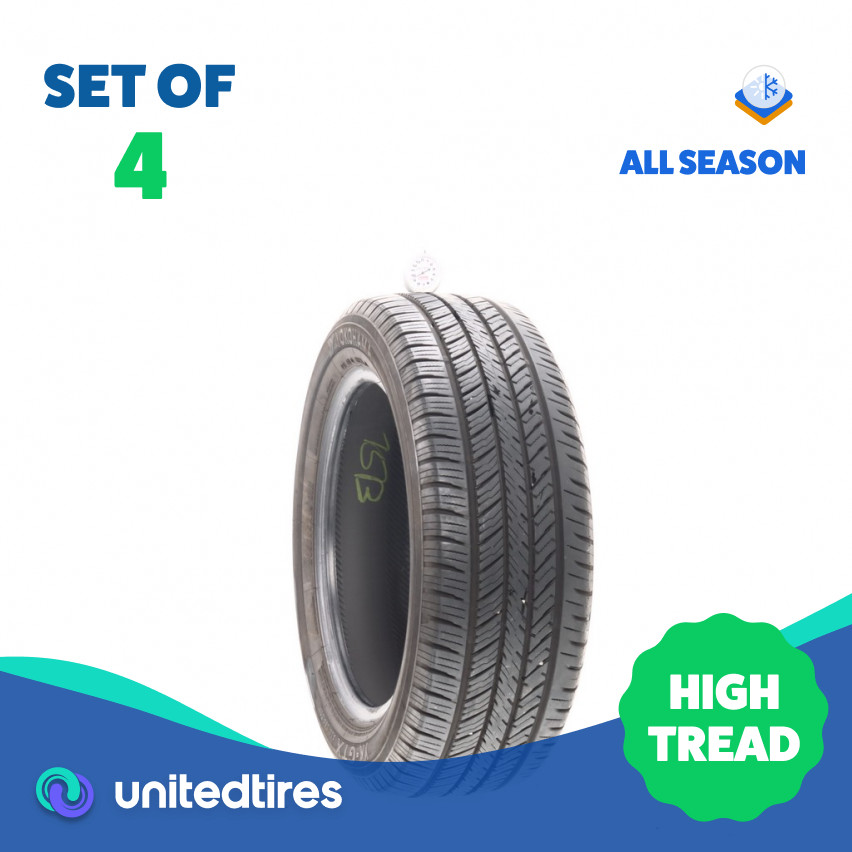 Set of (4) Used 205/55R16 Yokohama YK-GTX 91H – 9.5-11/32 (17FGV)