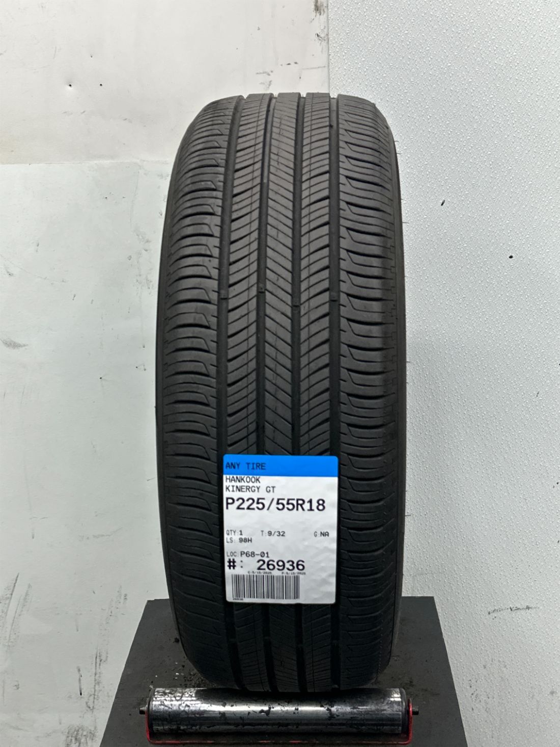 Used P225/55R18 Hankook Kinergy GT 98 H – 9/32