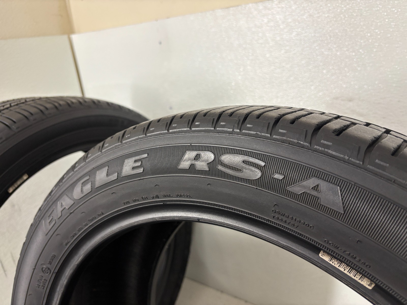 NO SHIPPING ONLY LOCAL PICK UP Set 4 Tires 255 45 20 Goodyear Eagle RS-A