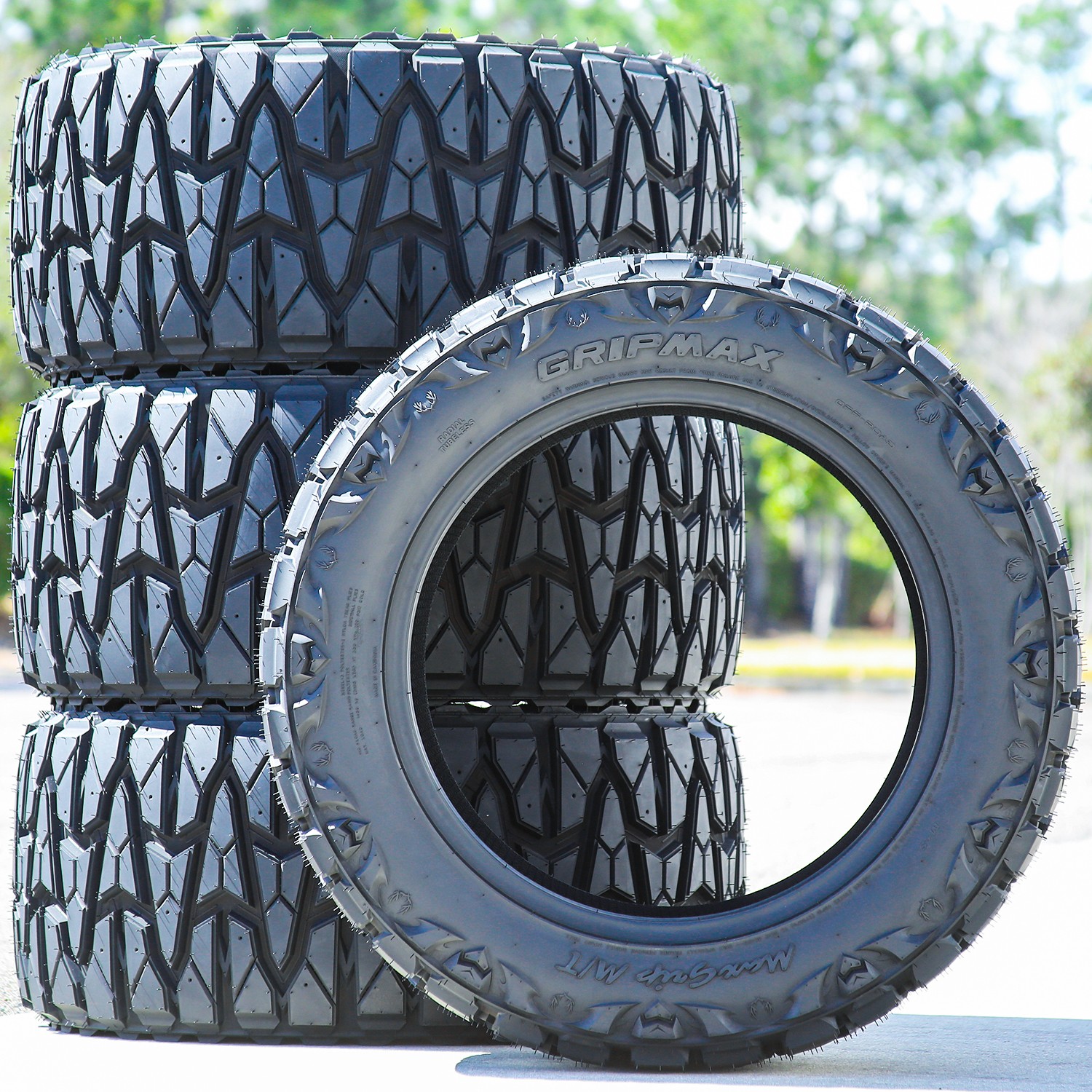 4 Tires Gripmax MaxGrip M/T LT 285/55R20 Load F 12 Ply MT Mud