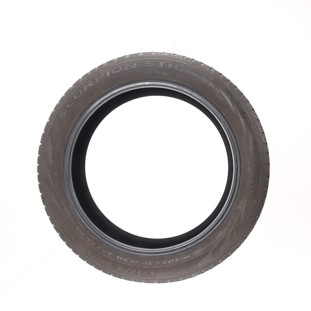 Set of (4) Used 245/50R20 Pirelli Scorpion STR 102H – 7-8.5/32 (1A56J)