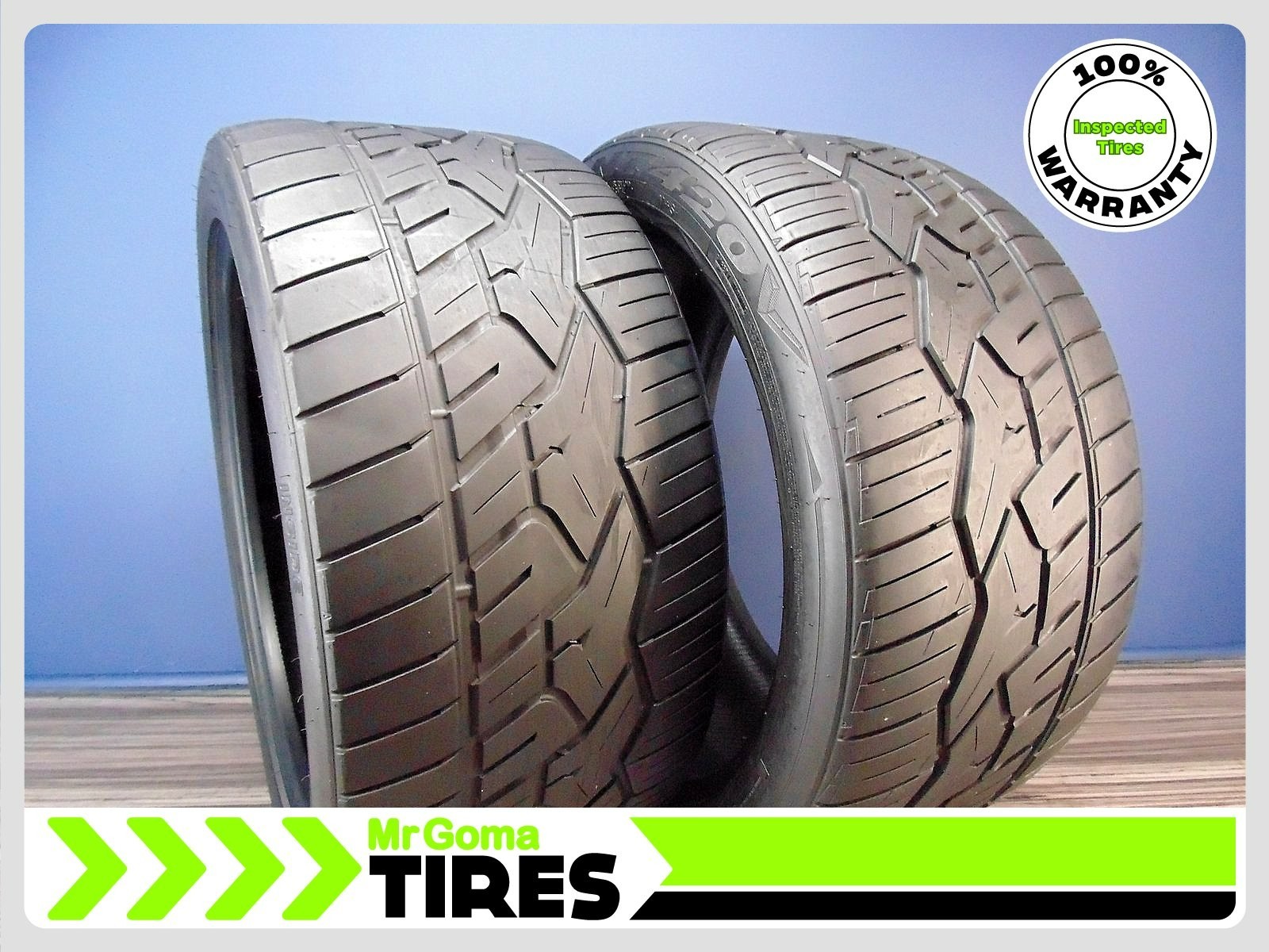 SET OF 2 NITTO NT 420 V XL 325/35R22 USED TIRES 7/32 TREAD 114W 3253522