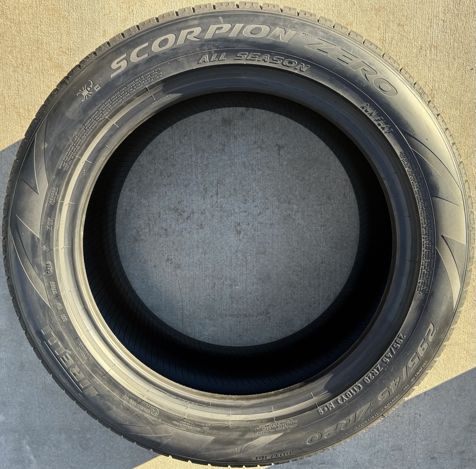 FOUR NEW 295/45ZR20 Pirelli Scorpion Zero All Season Run Flat RFT SRT Trackhawk