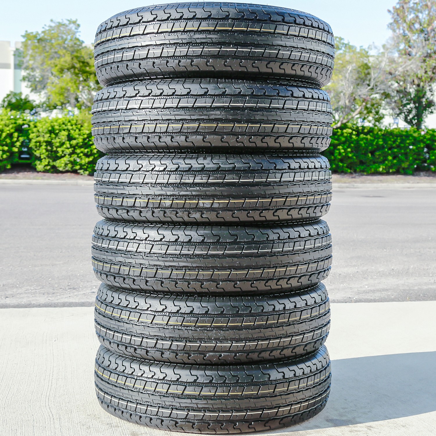 4 Tires Roundrule ST Hikee Semi Steel ST 235/80R16 Load F 12 Ply Trailer