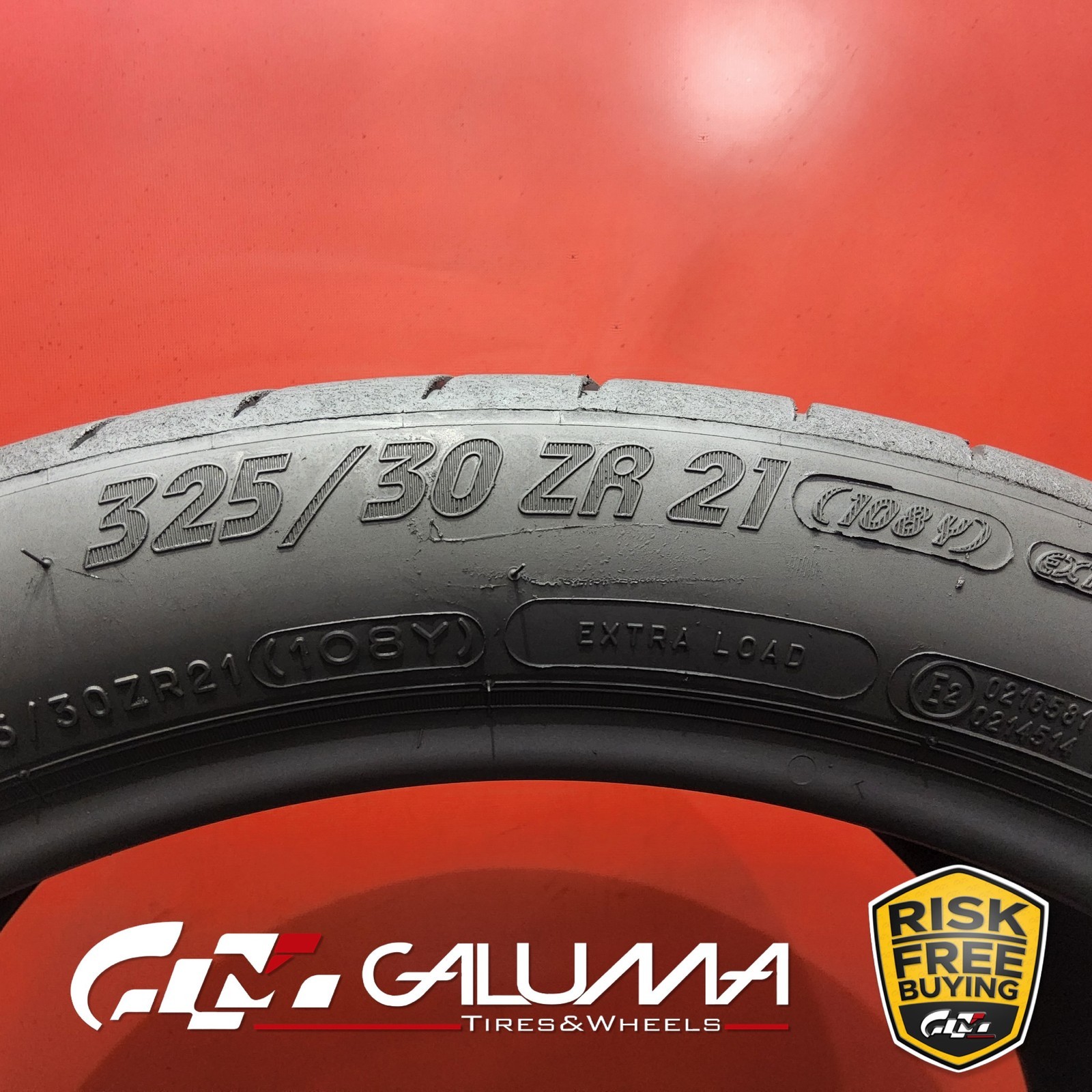 Set of 2 Tires LikeNEW Michelin Pilot Sport Cup 2 325/30ZR21 No Repairs #94400