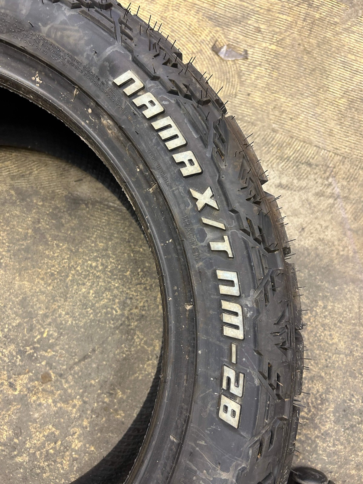 NAMA X/T NM-28 RWL LT 265 50 20 115/112S 10PLY RUGGED TIRE 80521X23