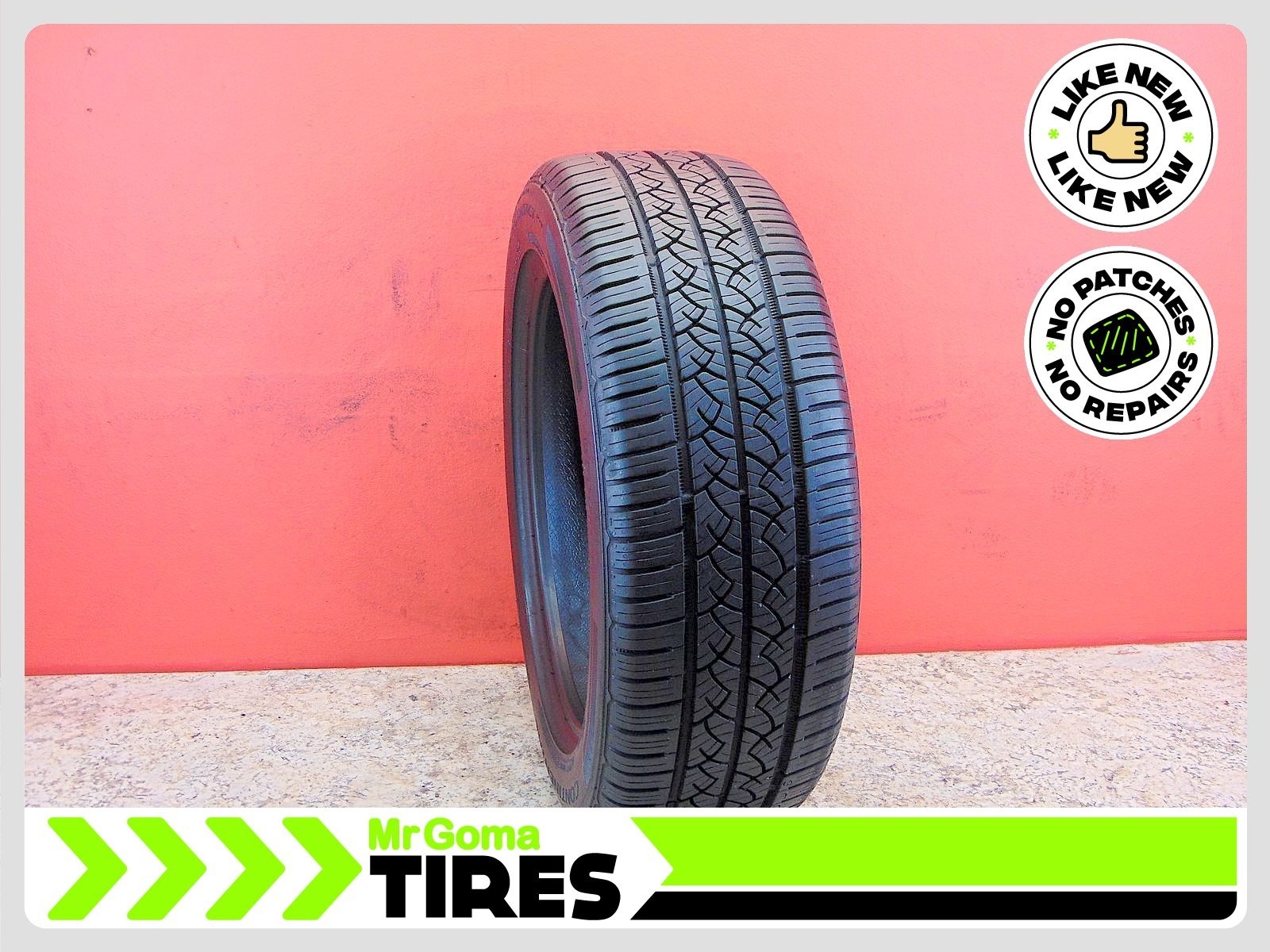 1 CONTINENTAL TRUECONTACT TOUR ECOPLUS+ 215/55R18 USED TIRE 9.5/32 AVG 2155518