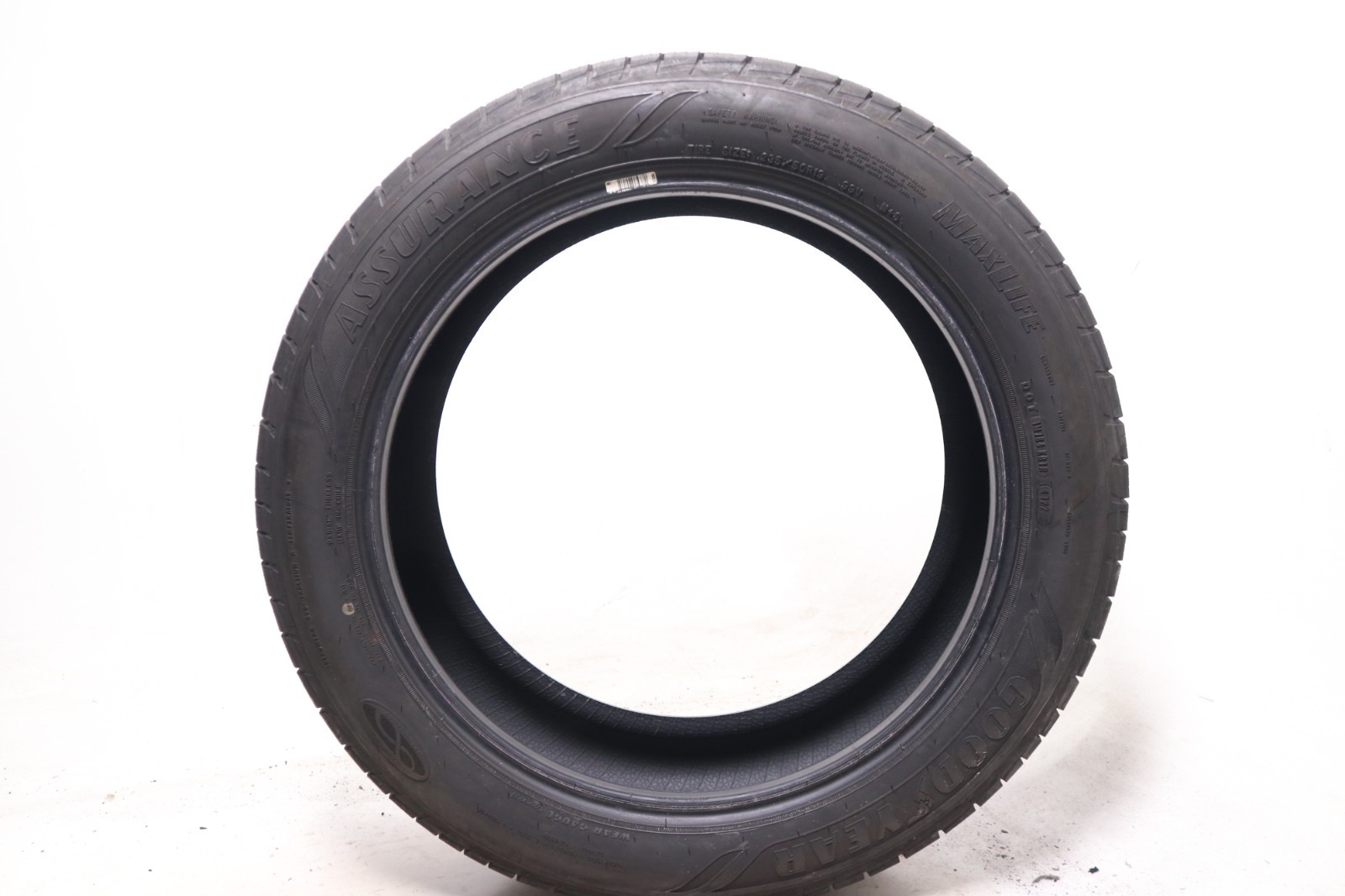 Set of 4 Used 235/50R19 Goodyear Assurance MaxLife – 99V – 9-10/32 No Repairs