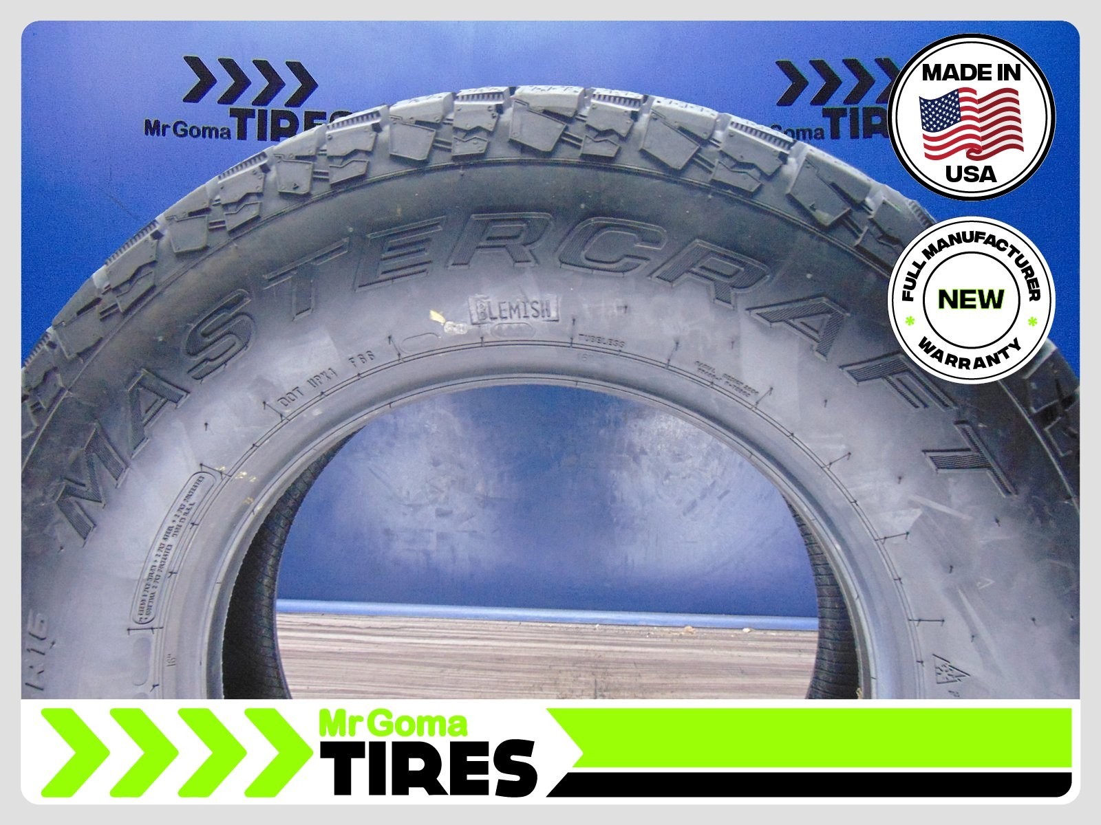 2 BRAND NEW 225/75R16 MASTERCRAFT COURSER TRAIL TIRES 104T 2257516