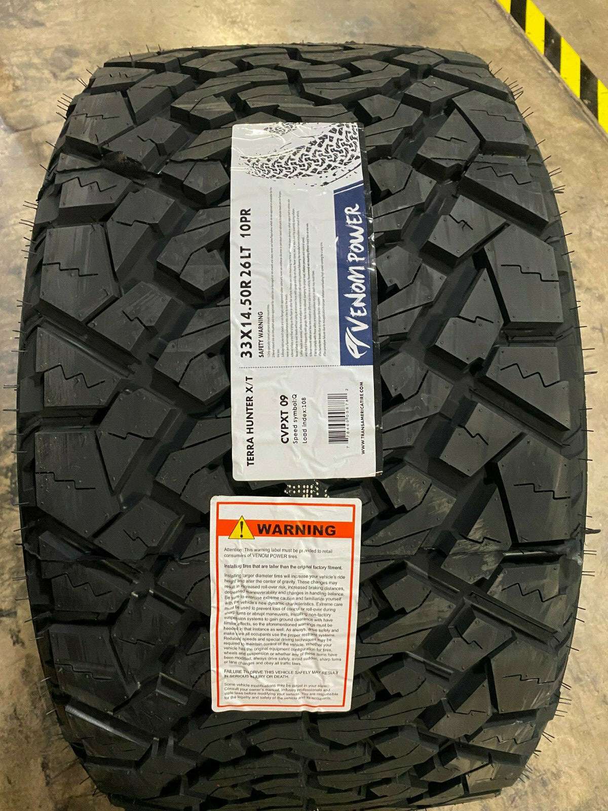 4 NEW 33X14.50R26 E Venom Terra Hunter X/T 33 14.50 26 All Terrain Tires AT10ply