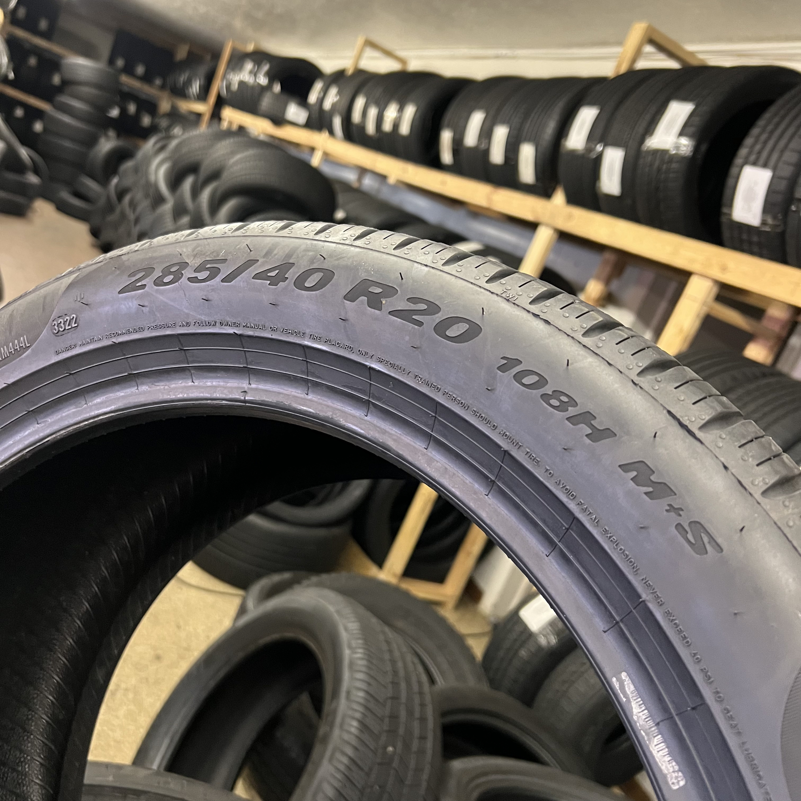 1 Tire LikeNEW Pirelli Pzero All Season BMW 285/40R20 108H DOT.3322 NO Patch
