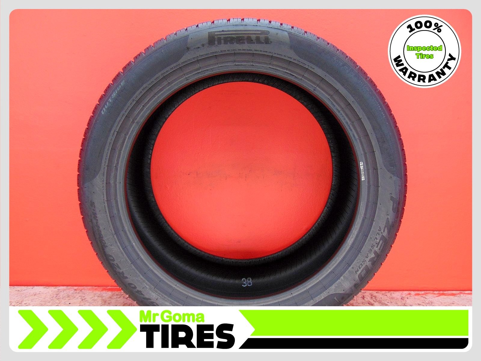 1 PIRELLI P ZERO A/S I XL 285/40R20 USED TIRE 7.3/32TREAD PZERO BMW 108H 2854020