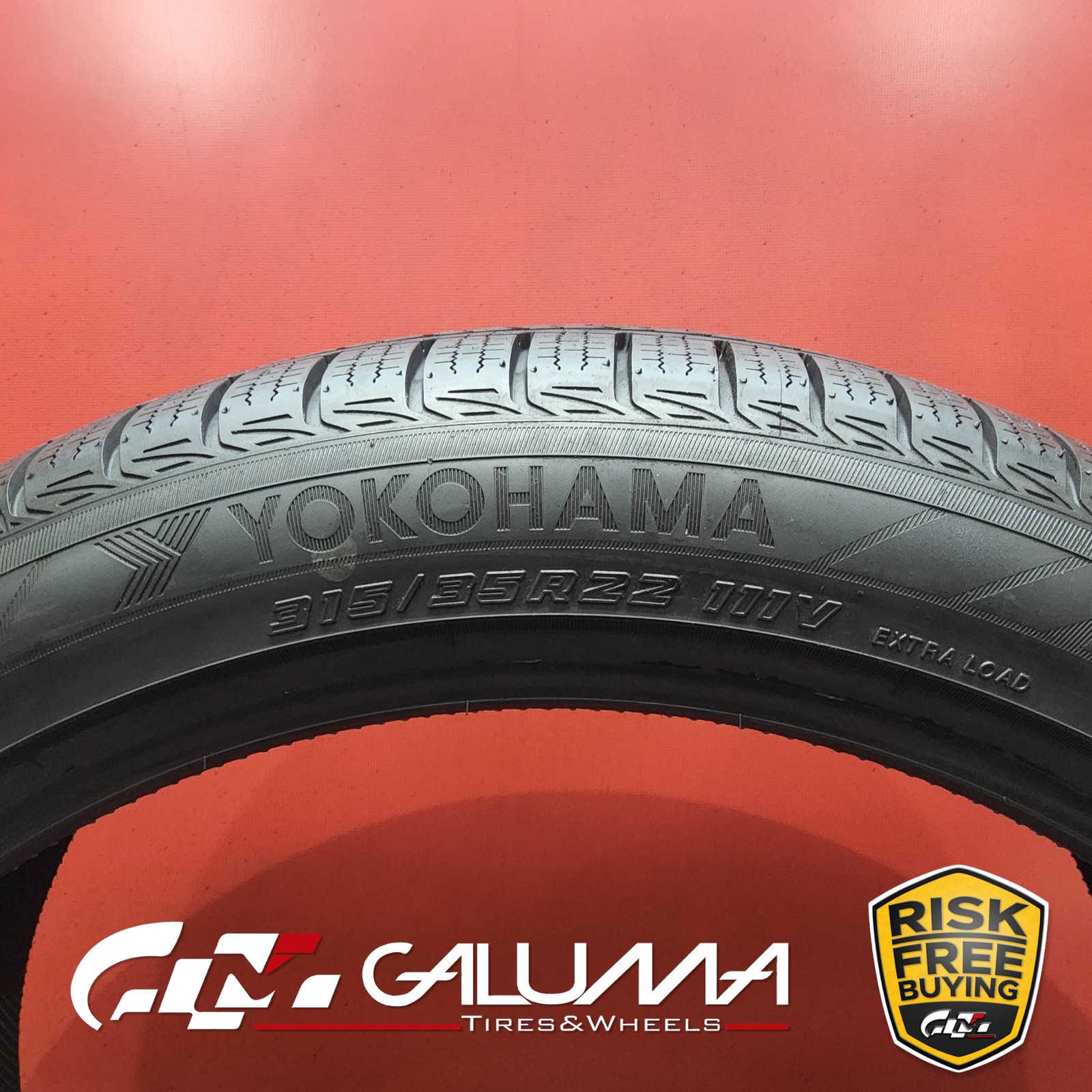 1 (One) Tire LikeNEW Yokohama Advan V35A XL 315/35R22 315/35/22 3153522 #90121