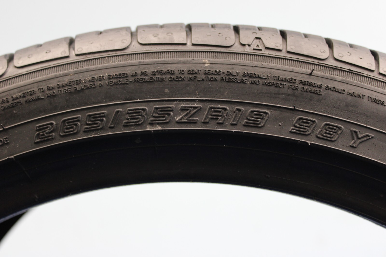 1 Used Falken Azenis FK460 A/S 265/35ZR19 265/35/19 2653519 98Y