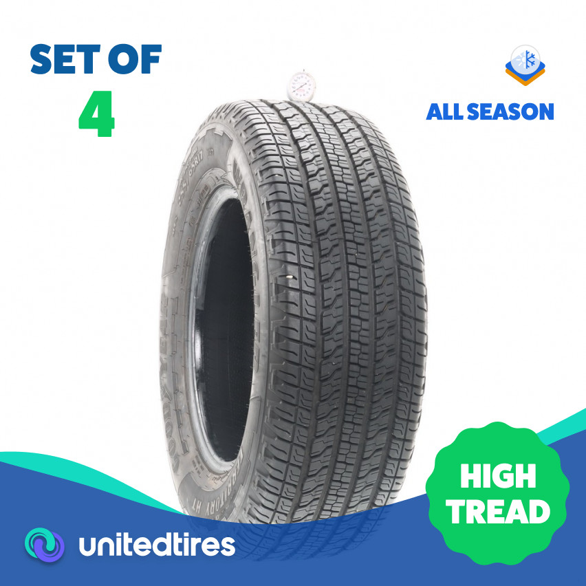 Set of (4) Used 255/65R17 Goodyear Wrangler Territory HT 110T – 9/32