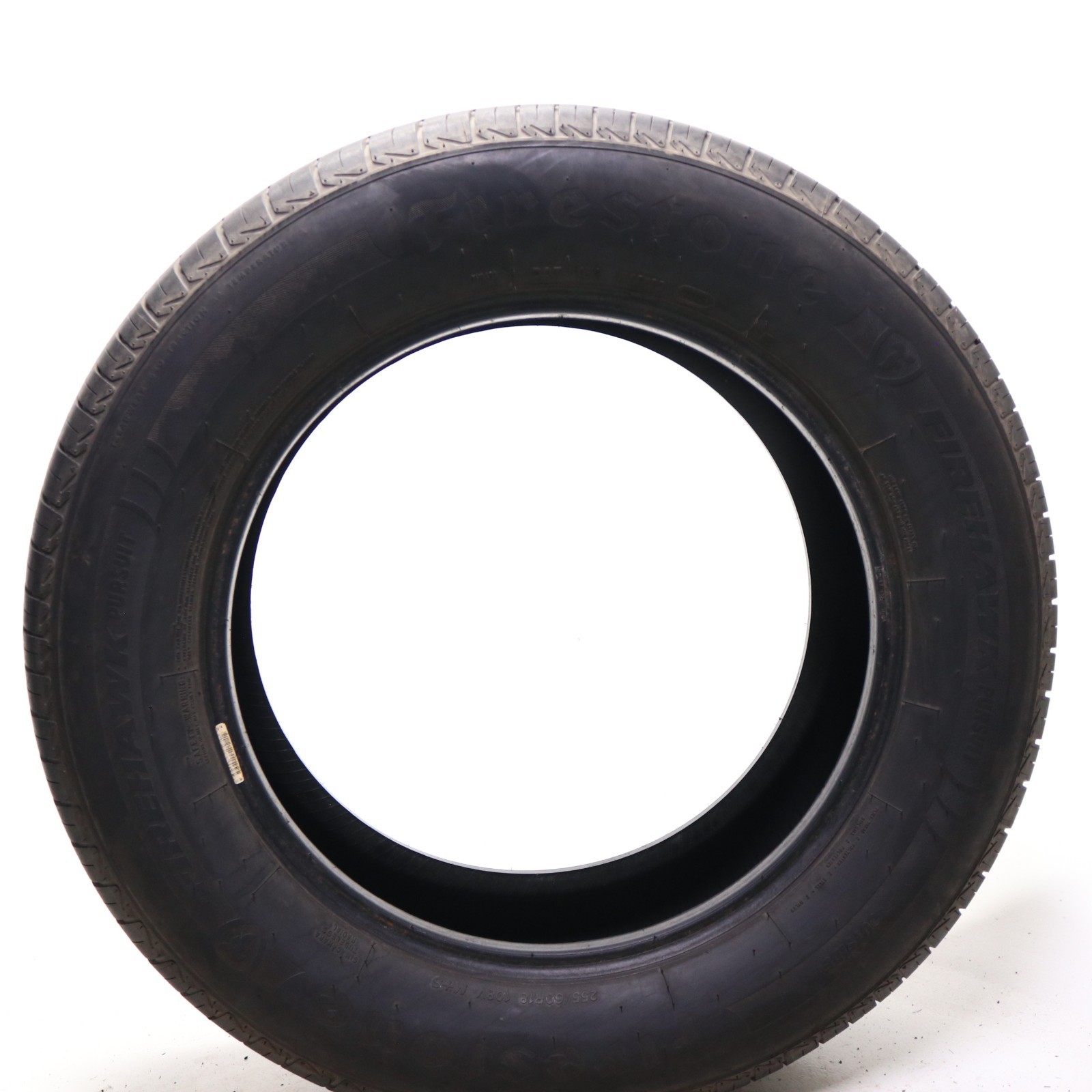 Set of 4 Used 255/60R18 Firestone Firehawk Pursuit – 108V – 7.5-8/32