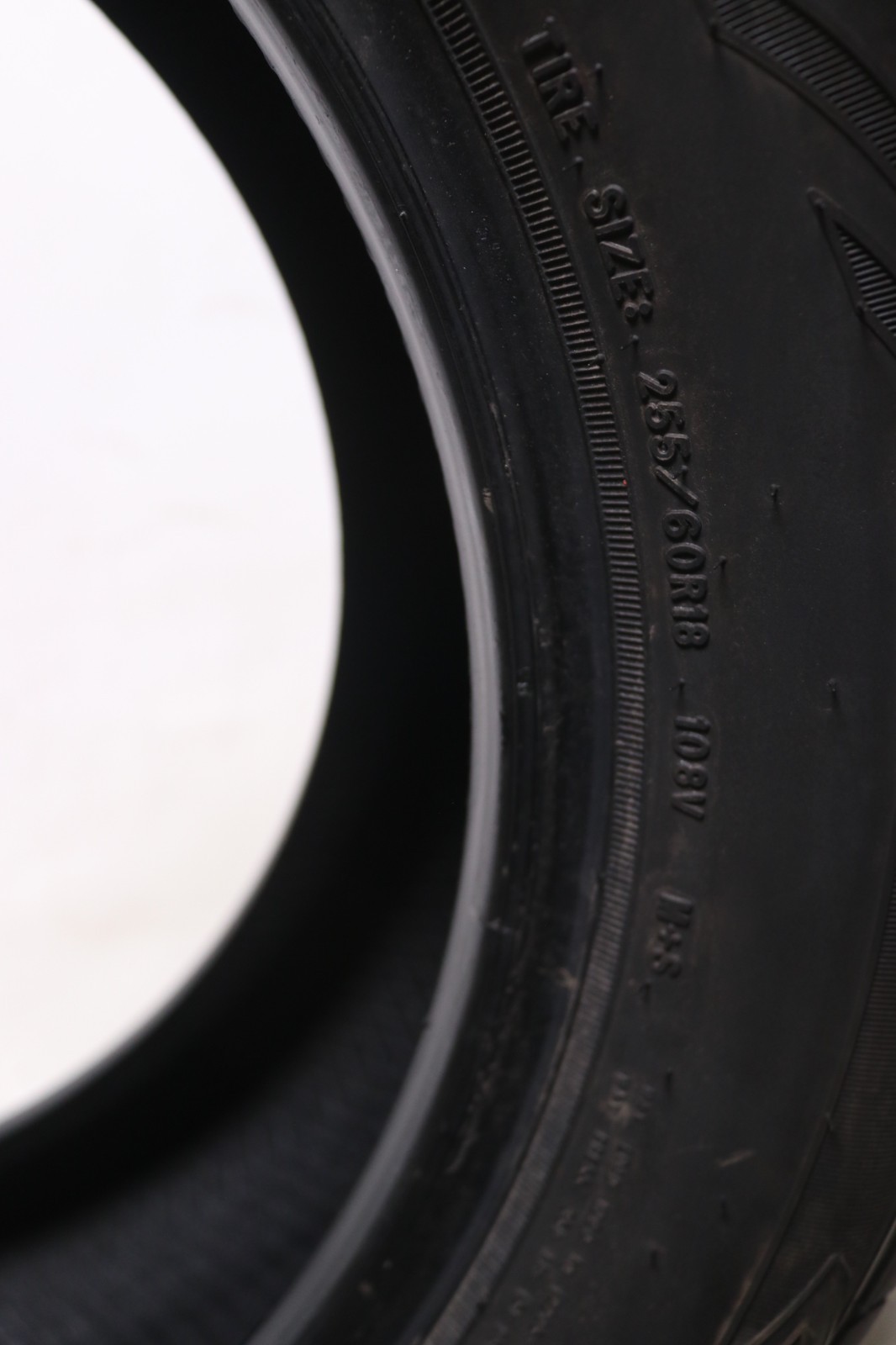 Set of 2 Used 255/60R18 Goodyear Eagle Enforcer – 108V – 10.5-11/32